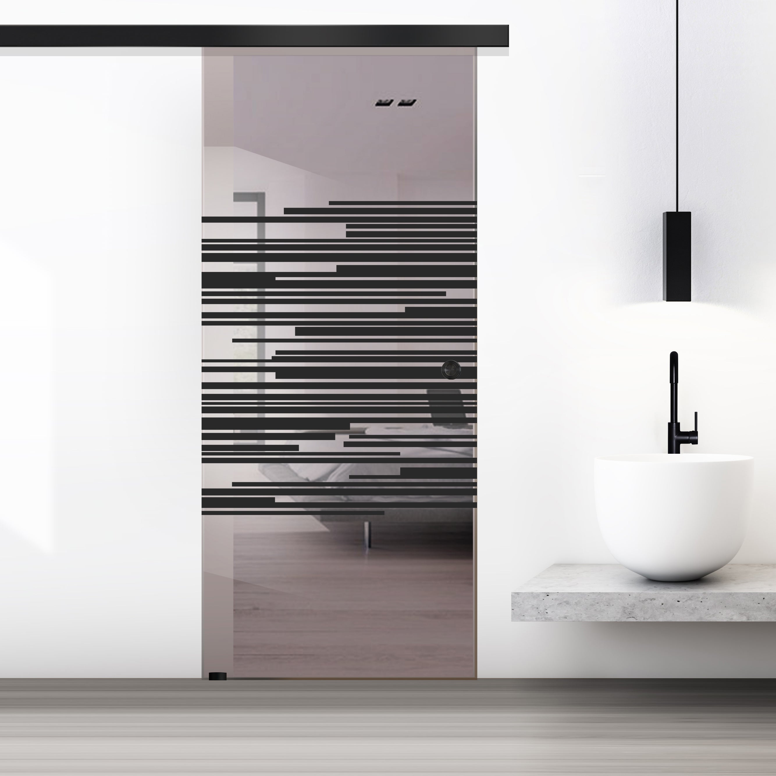 Sliding glass door, interior Glass door #Bronze