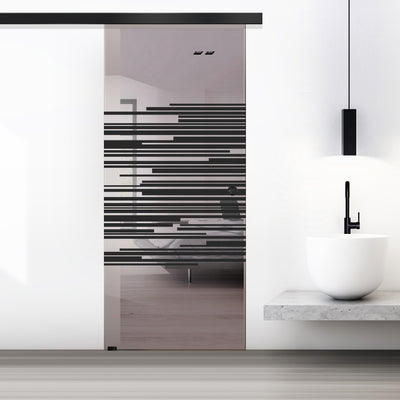 Sliding glass door, interior Glass door #Bronze