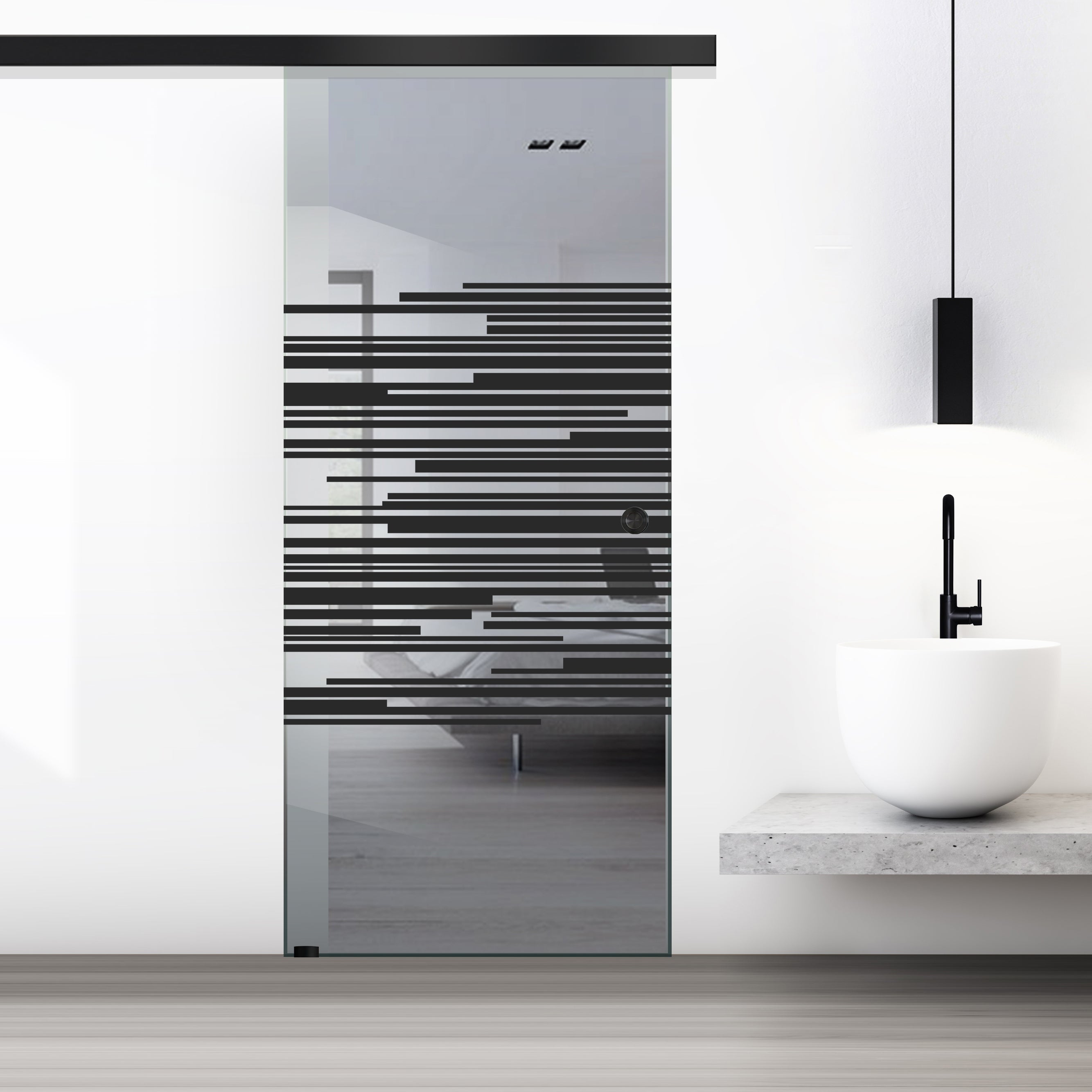 Sliding glass door, interior Glass door #Grey