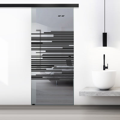 Sliding glass door, interior Glass door #Grey