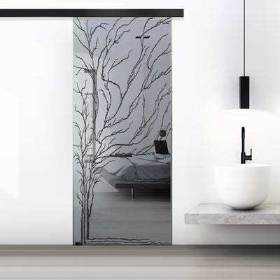 Sliding glass door, interior Glass door #Grey
