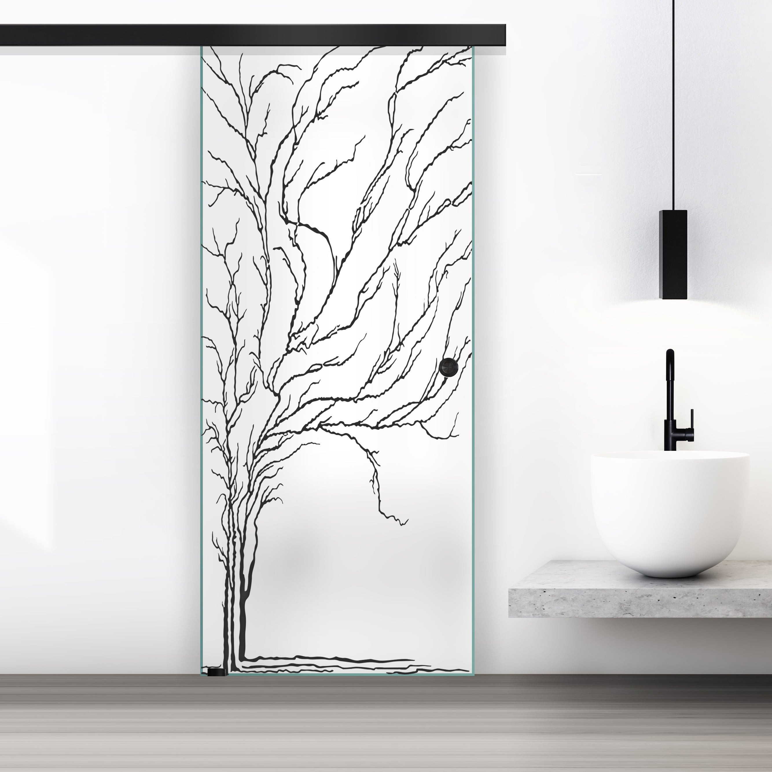 Sliding glass door, interior Glass door #Satiné