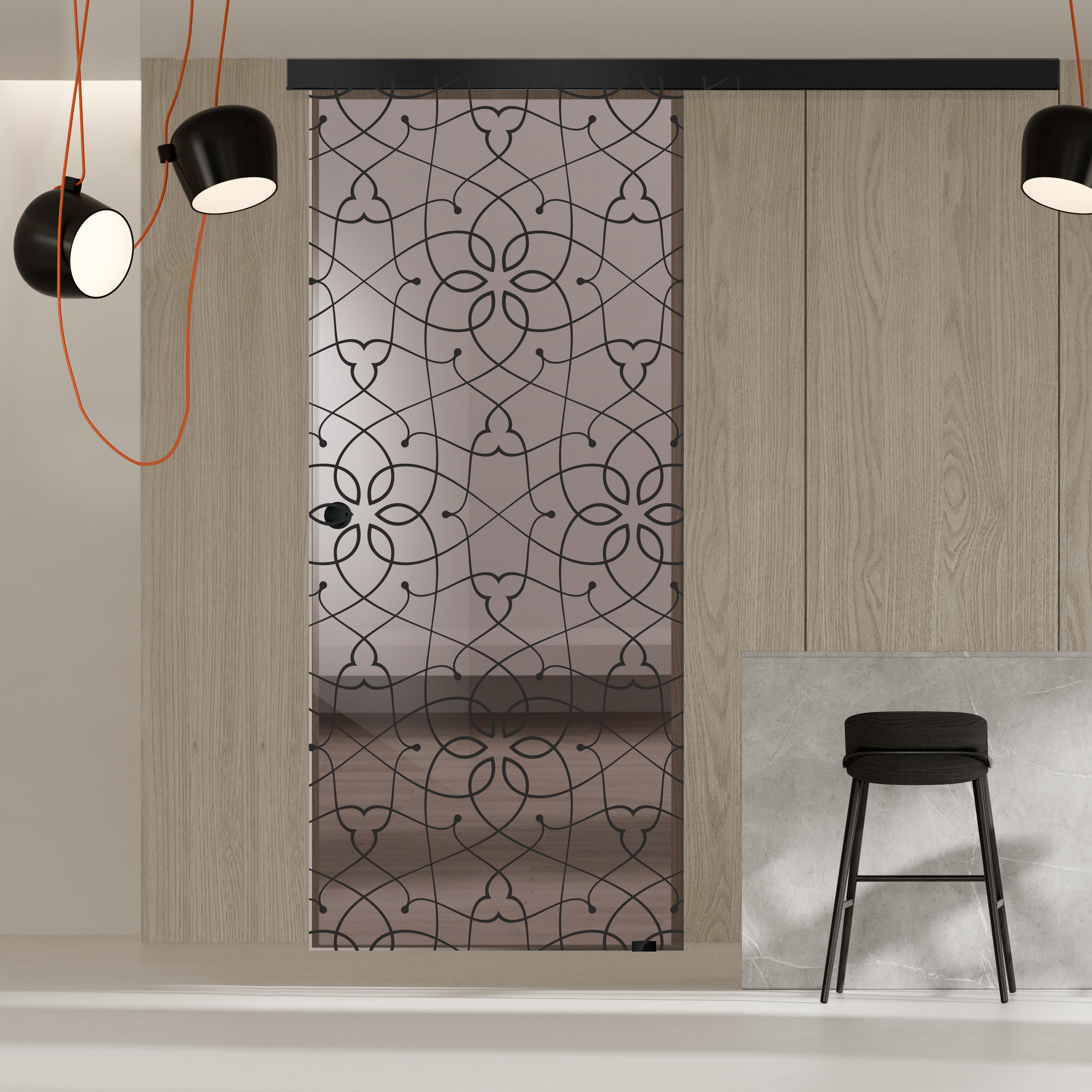 Sliding glass door, interior Glass door #Bronze