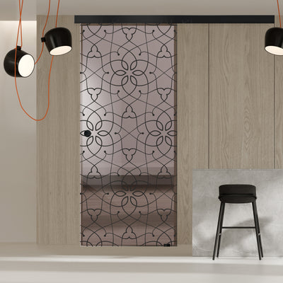 Sliding glass door, interior Glass door #Bronze