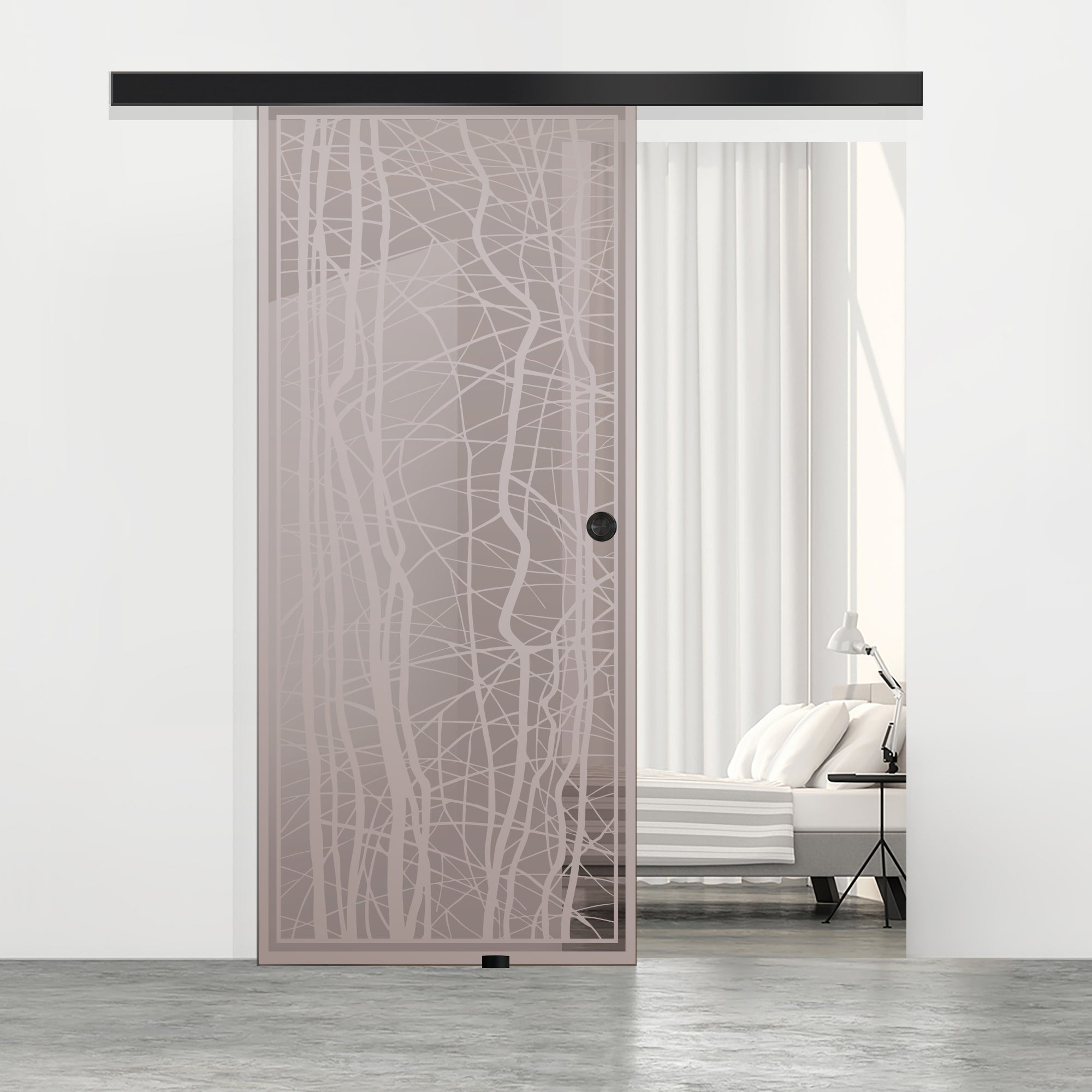 Sliding glass door, interior Glass door #Bronze