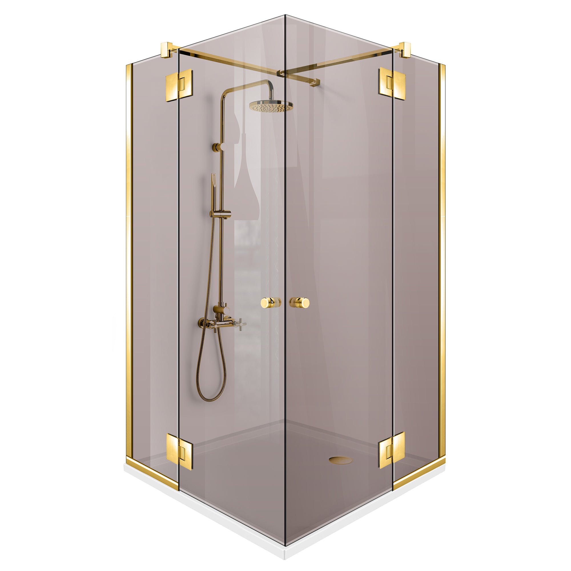 Shower enclosure #Bronze