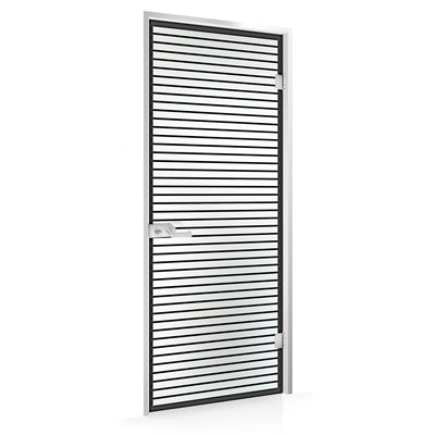 Framed glass door #Satin