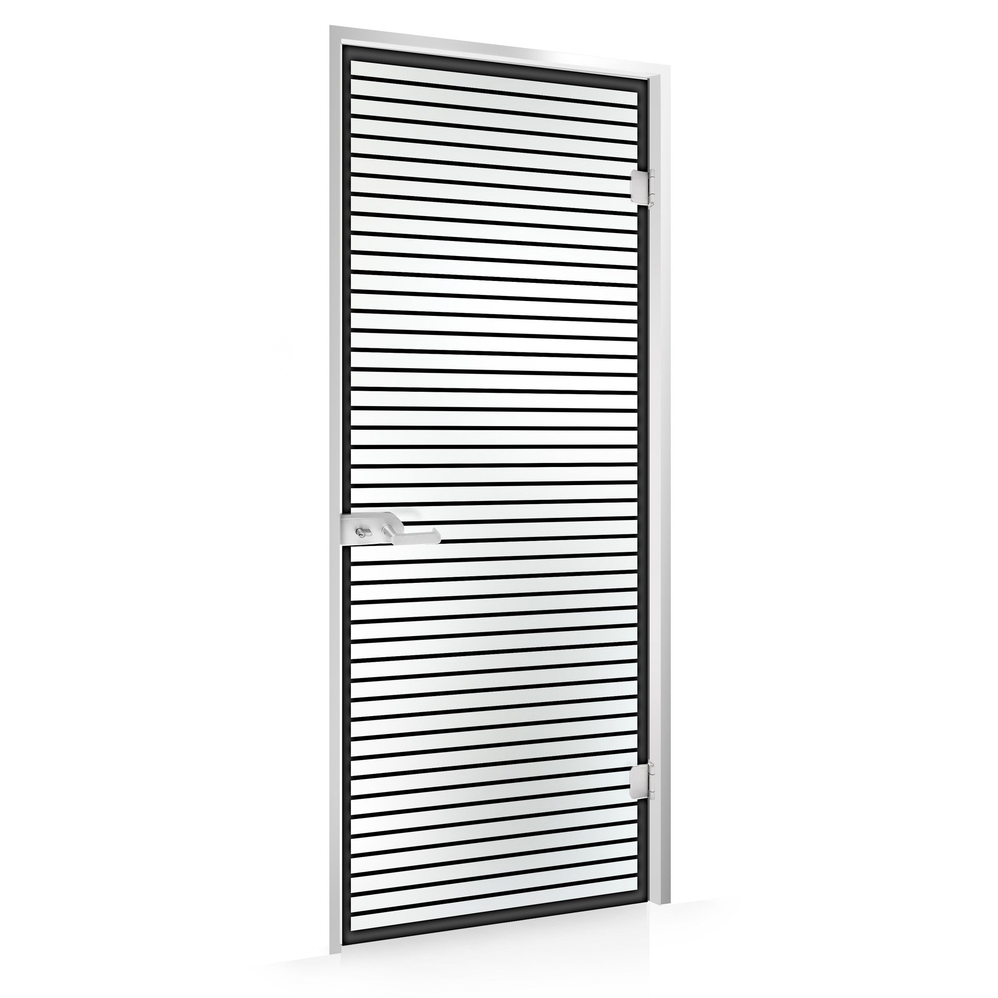 Framed glass door #Satin