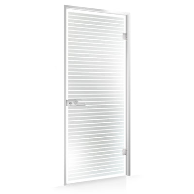 Framed glass door #Satin