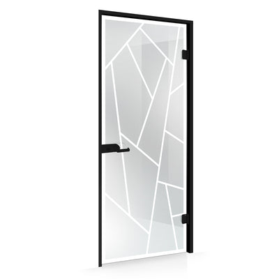Framed glass door #Satin