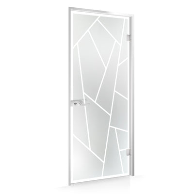 Framed glass door #Satin