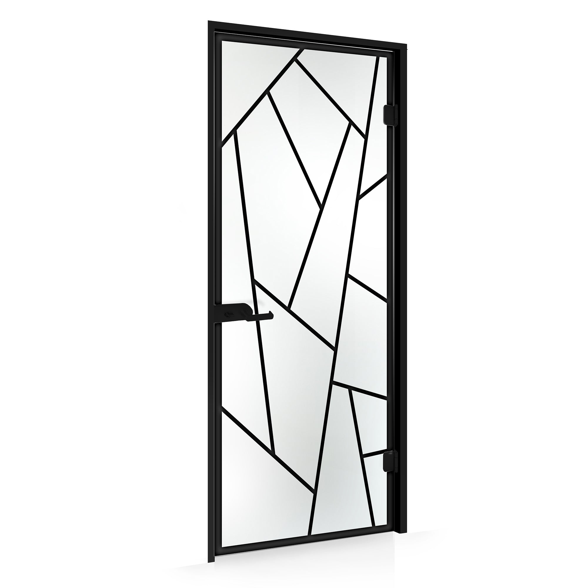 Framed glass door #Satin