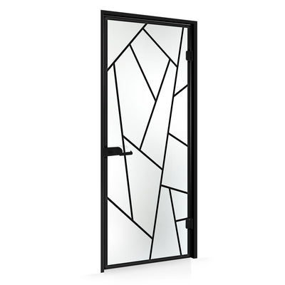 Framed glass door #Satin