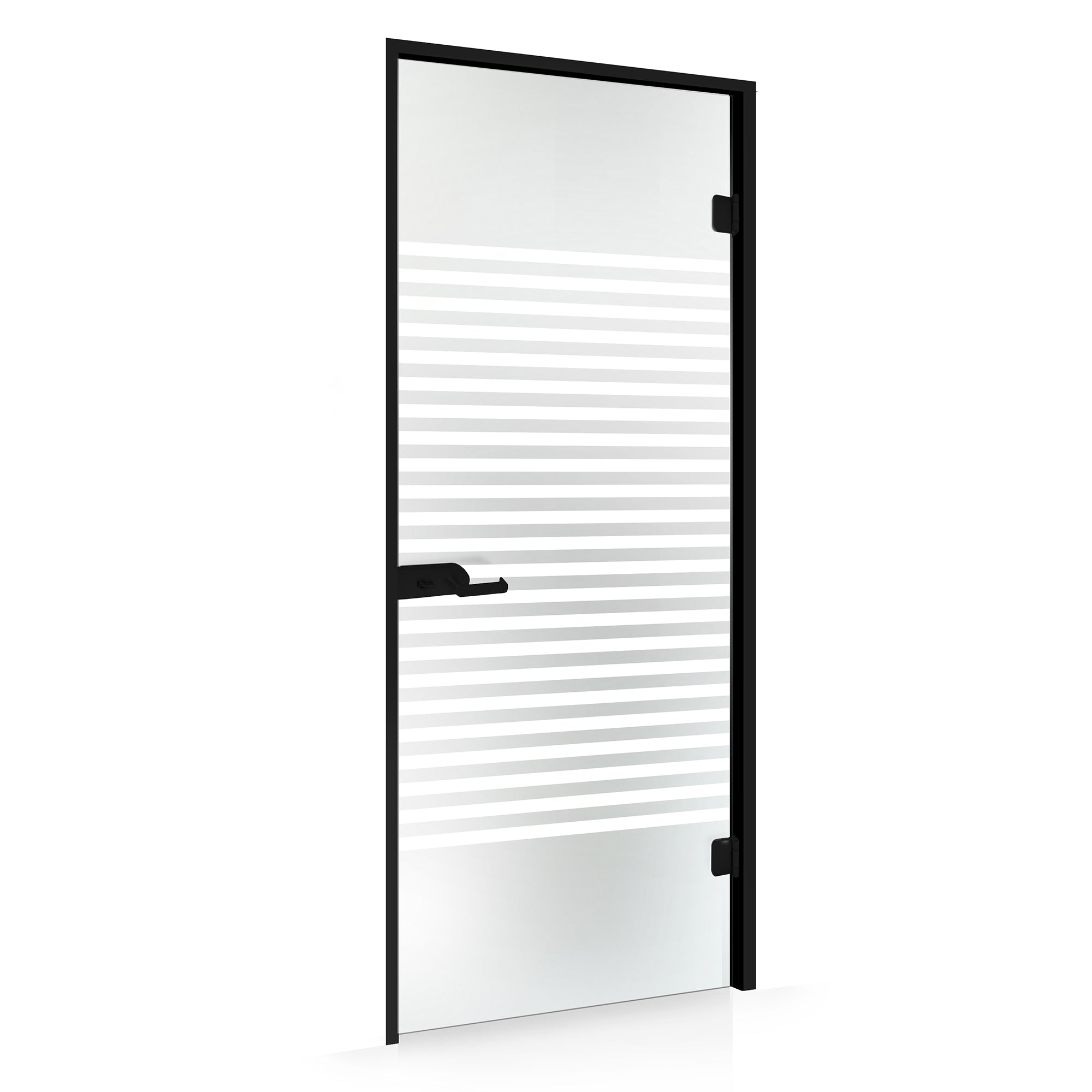 Framed glass door #Satin