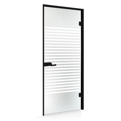 Framed glass door #Satin