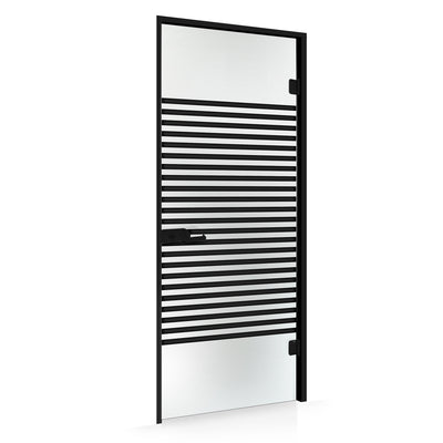Framed glass door #Satin