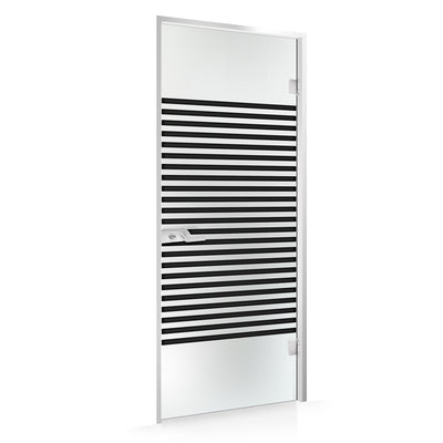 Framed glass door #Satin