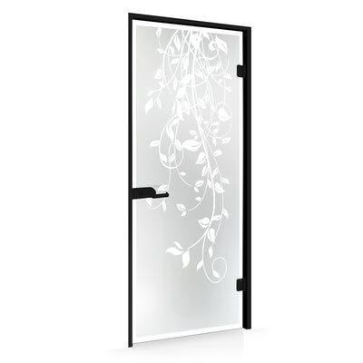 Framed glass door #Satin