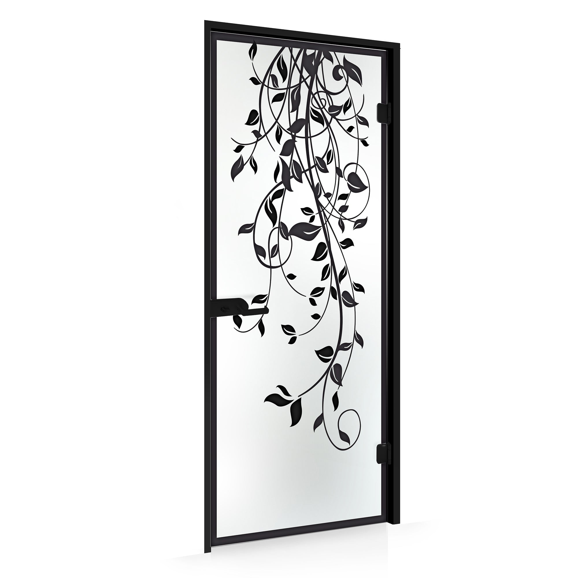 Framed glass door #Satin