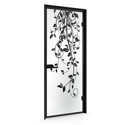 Framed glass door #Satin