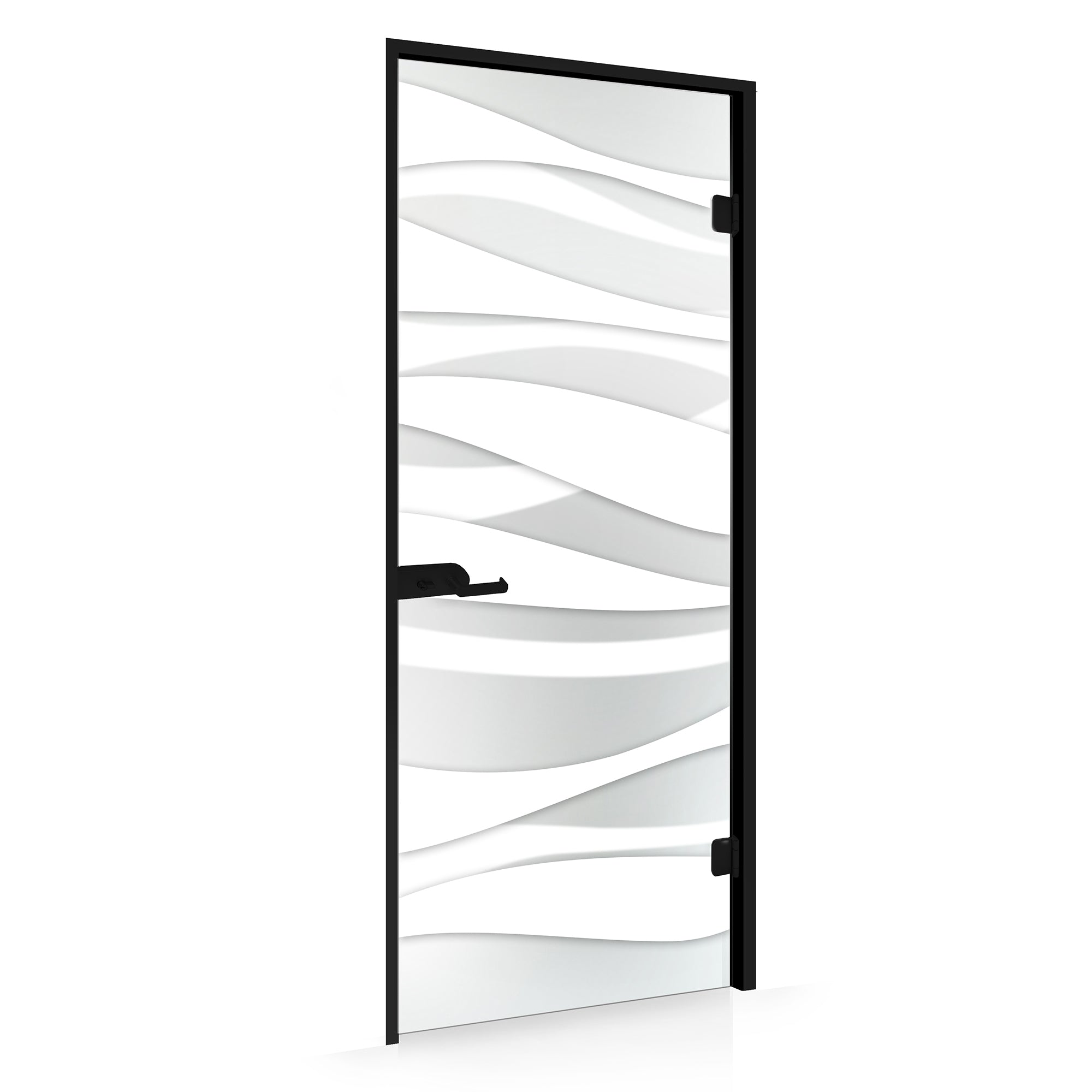 Framed glass door #Satin