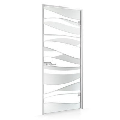 Framed glass door #Satin