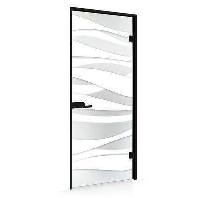 Framed glass door #Satin