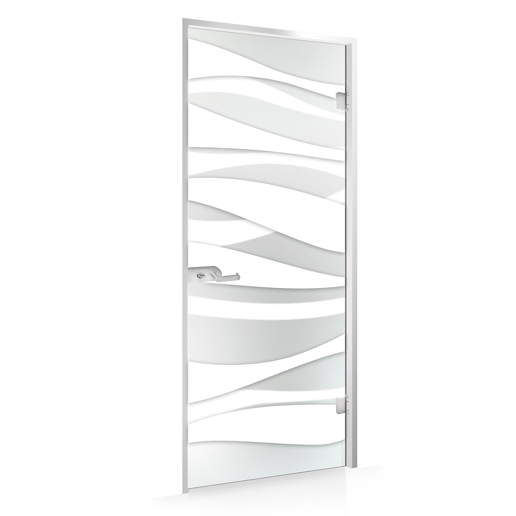 Framed glass door #Satin