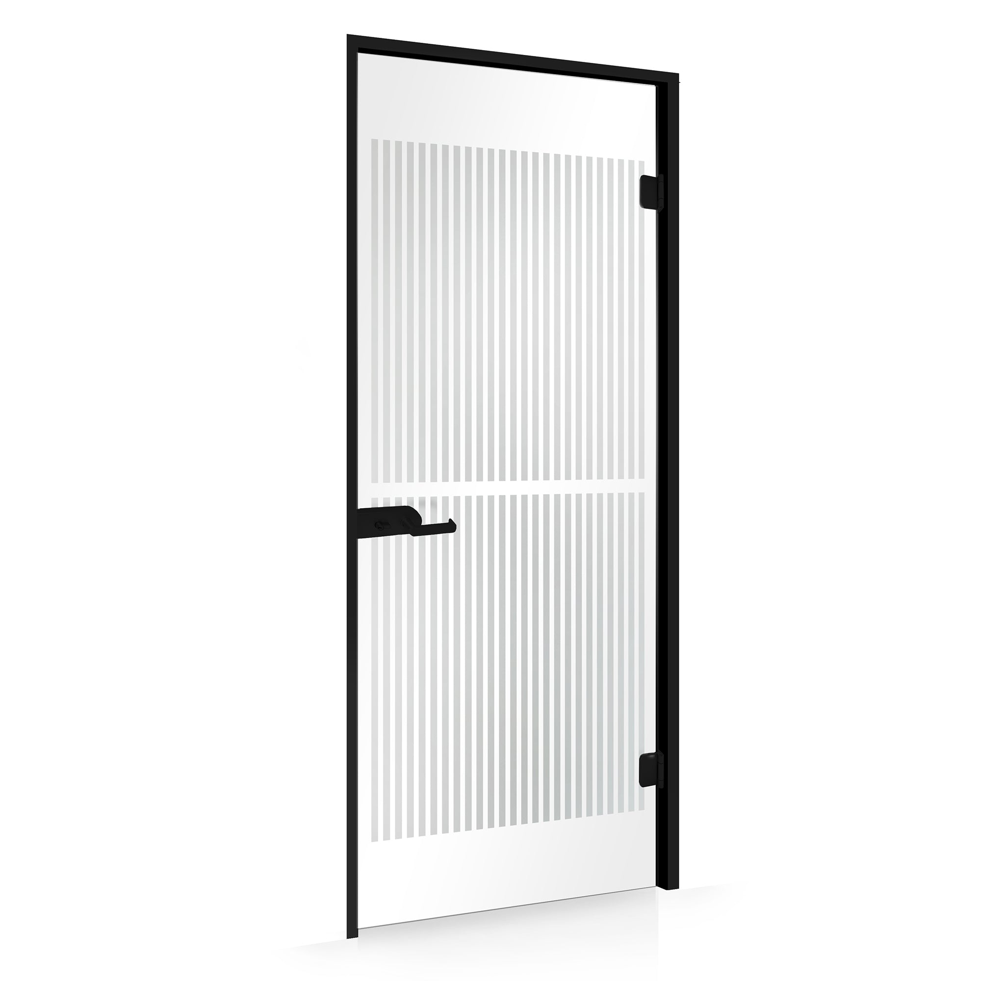 Framed glass door #Satin