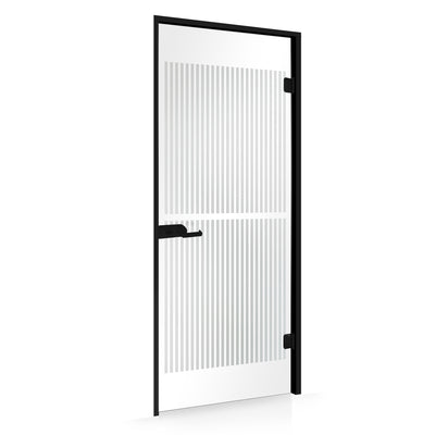 Framed glass door #Satin