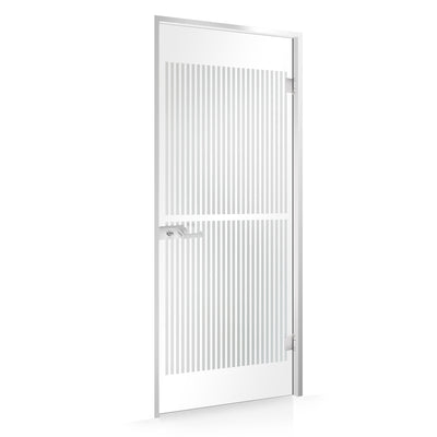 Framed glass door #Satin