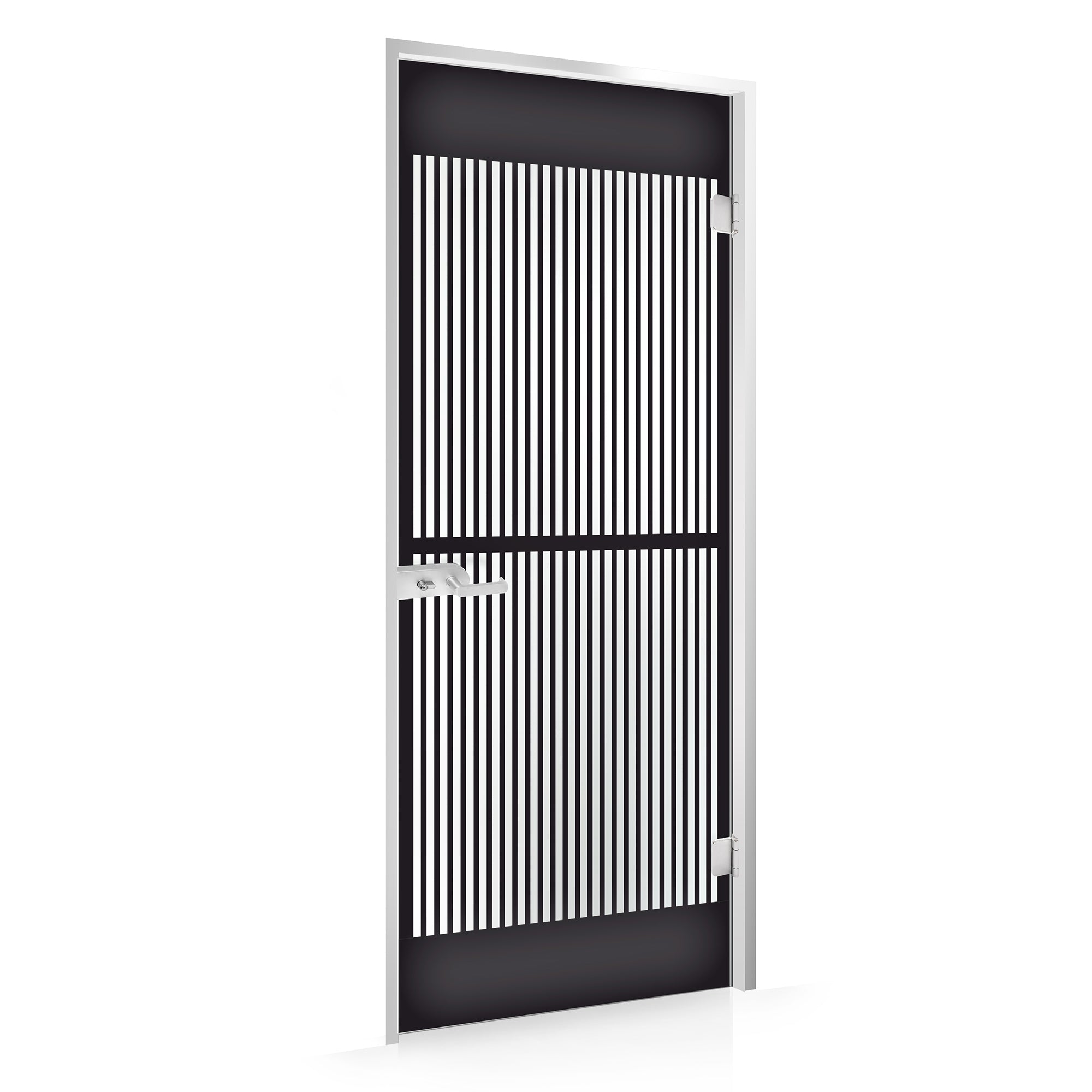 Framed glass door #Satin