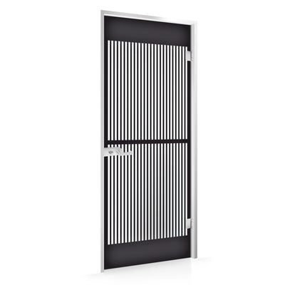 Framed glass door #Satin