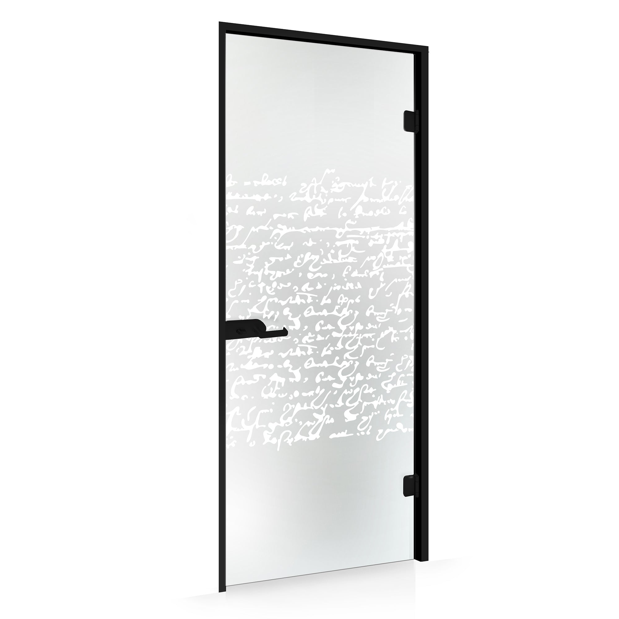 Framed glass door #Satin