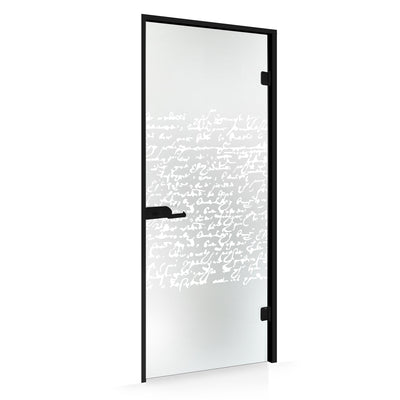 Framed glass door #Satin