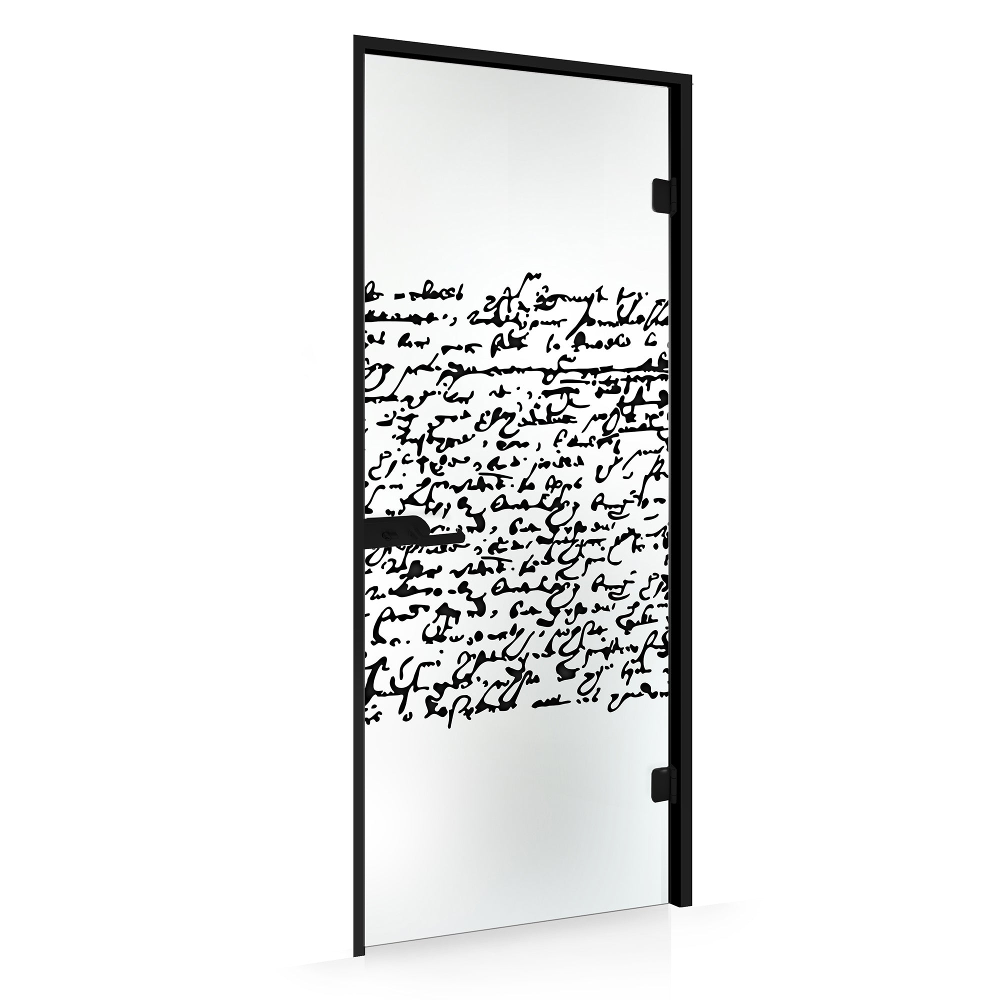 Framed glass door #Satin