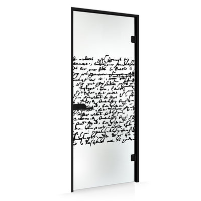 Framed glass door #Satin