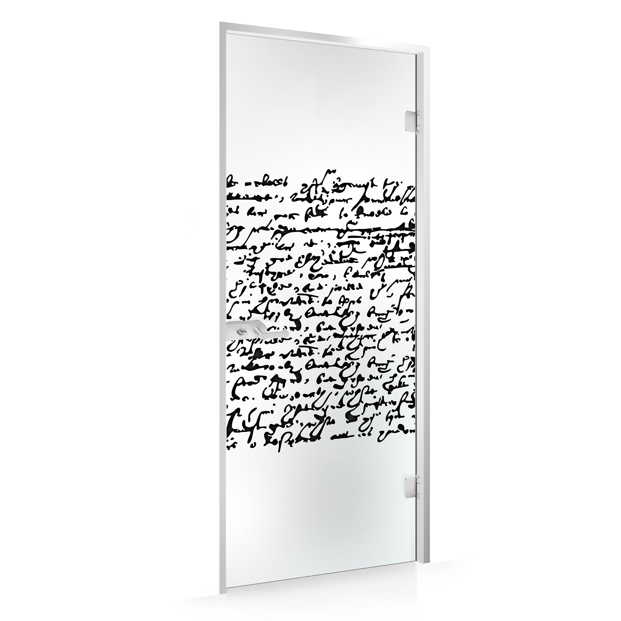 Framed glass door #Satin