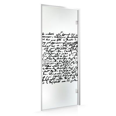 Framed glass door #Satin