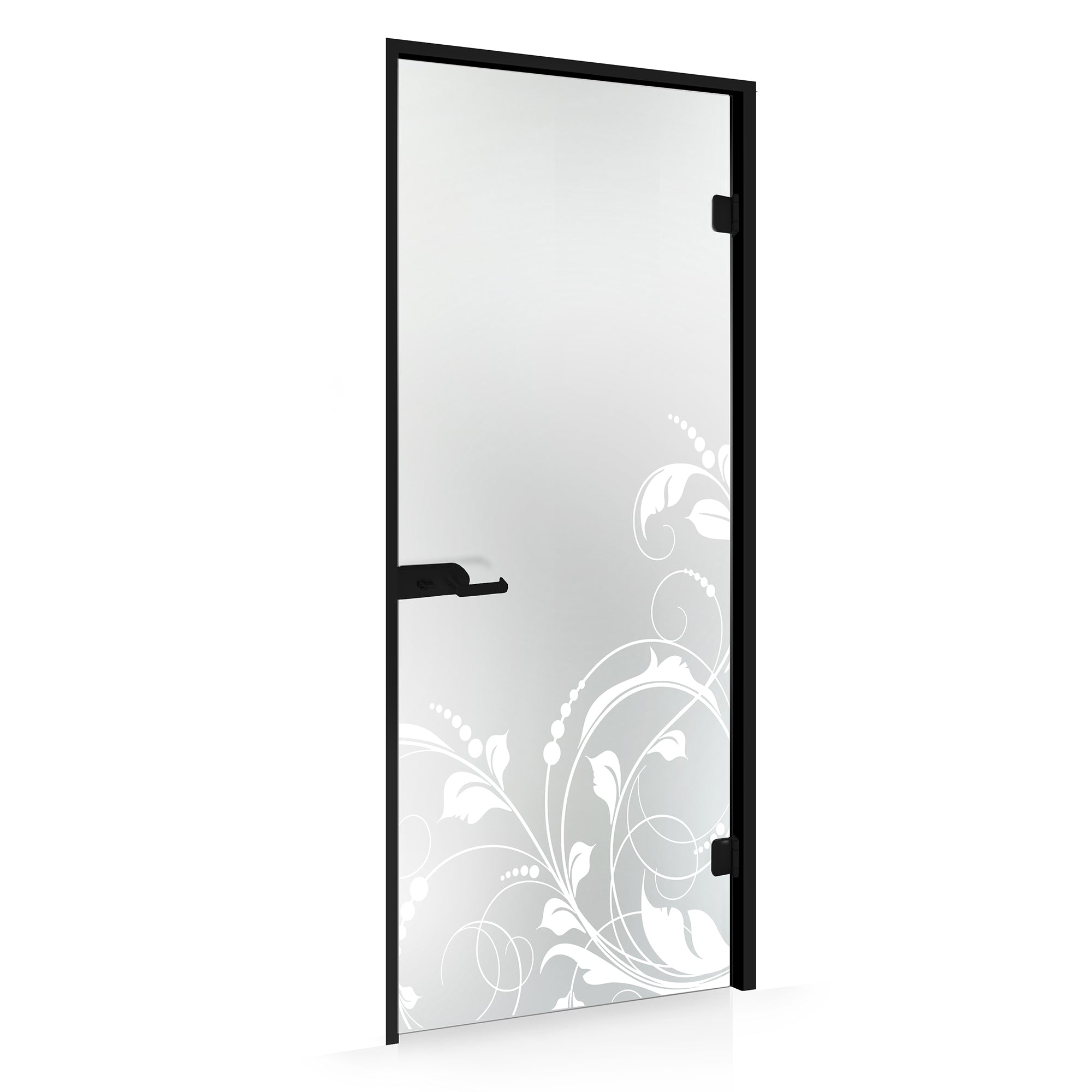 Framed glass door #Satin