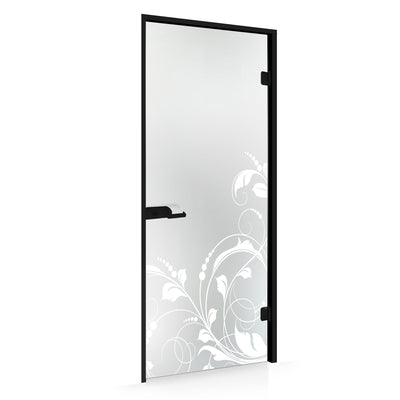 Framed glass door #Satin