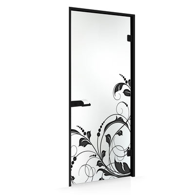Framed glass door #Satin