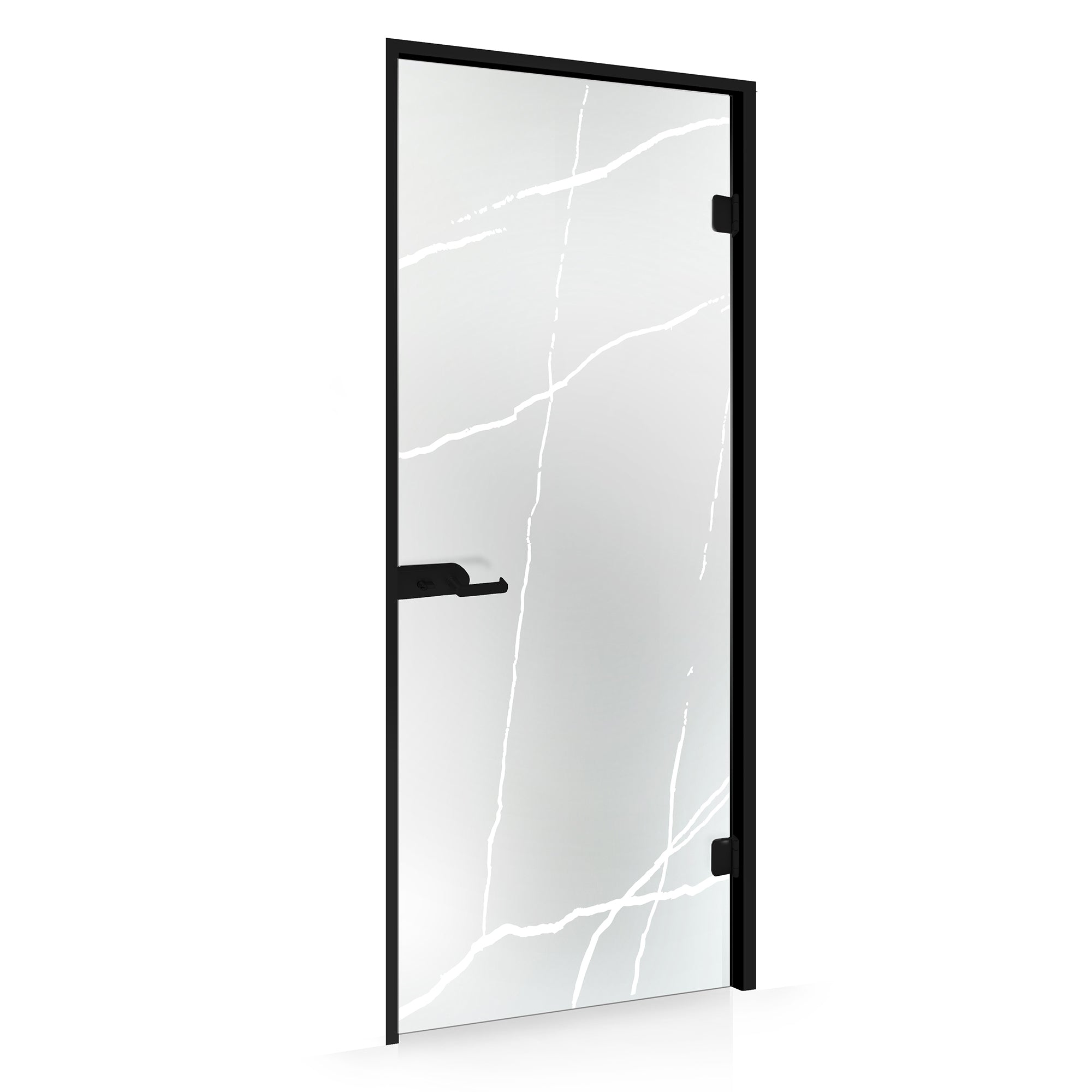 Framed glass door #Satin