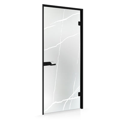 Framed glass door #Satin