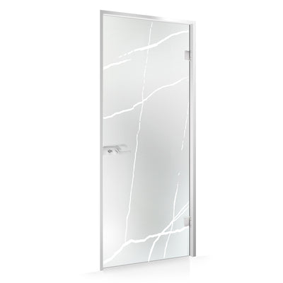 Framed glass door #Satin