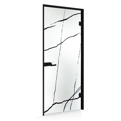 Framed glass door #Satin