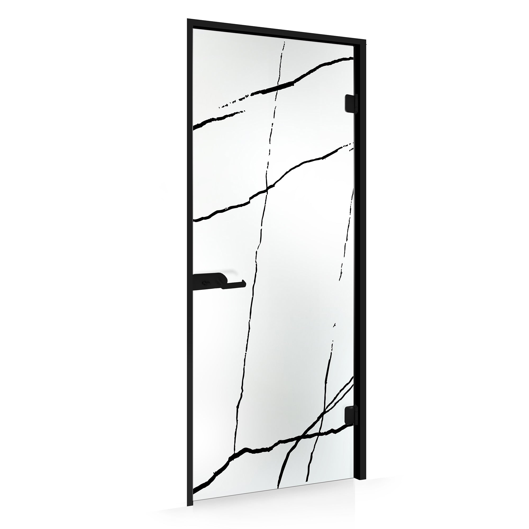 Framed glass door #Satin