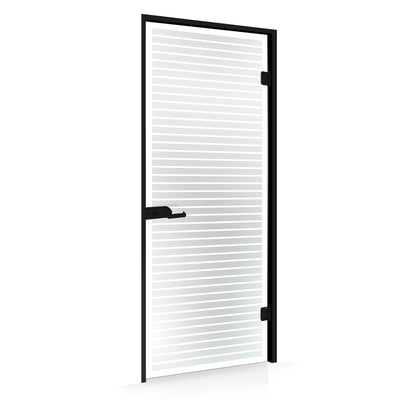 Framed glass door #Satin