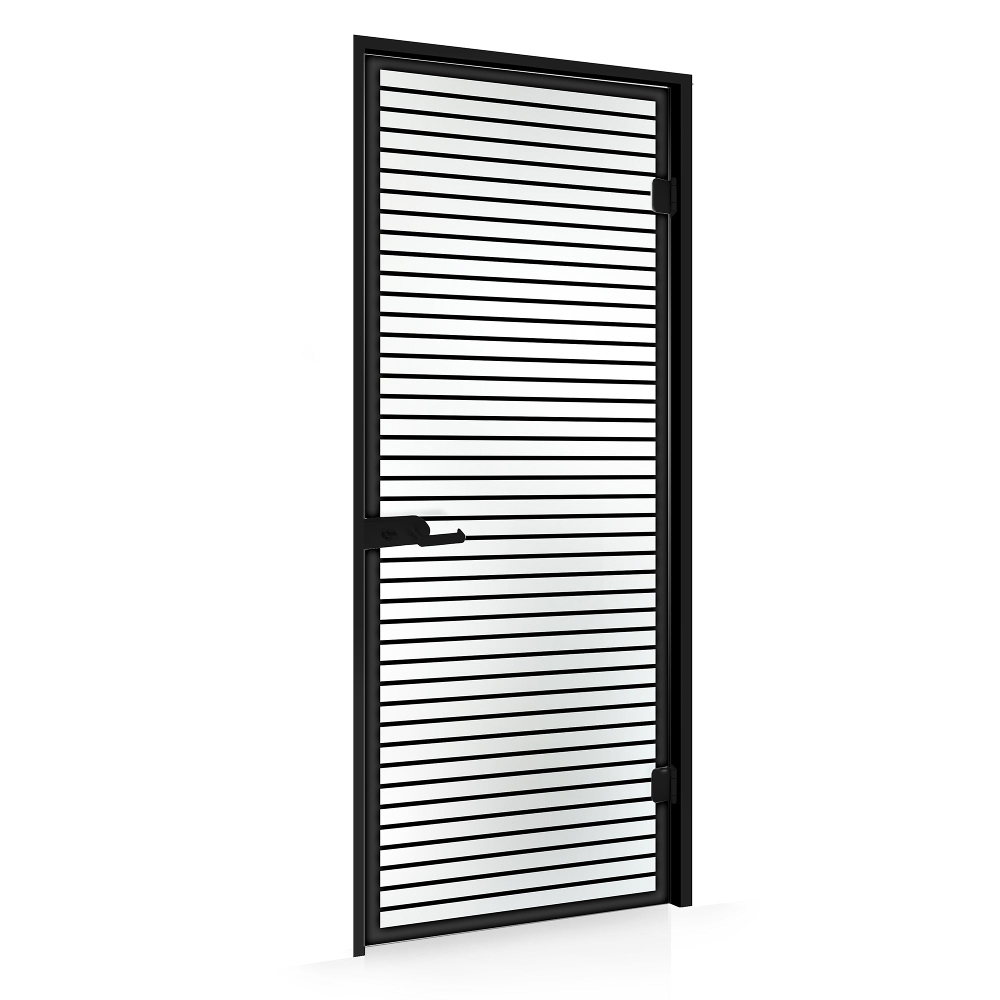 Framed glass door #Satin
