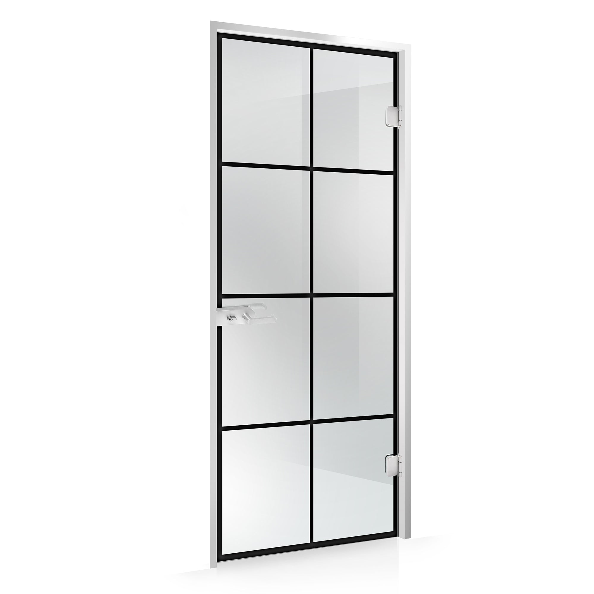 Framed glass door #Clear